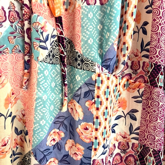 Watermelon Women’s Short Sleeve Babydoll Colorful Pastel Print Blouse Top 3XL - Picture 6 of 8